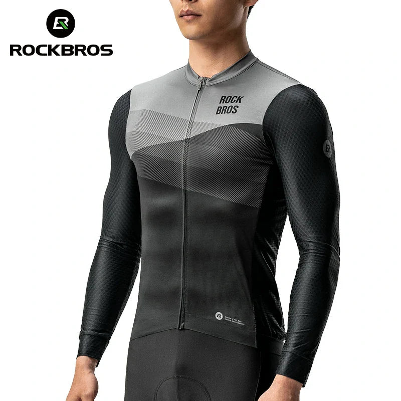 ROCKBROS Men's Cycling Long-Sleeve Jersey