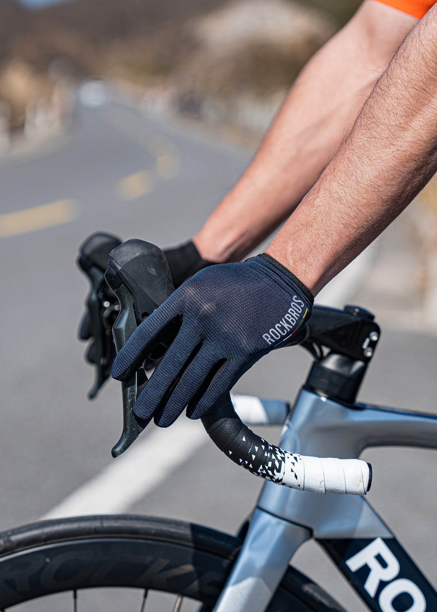 ROCKBROS Road-to-Sky Fine Sheepskin Full Finger Gloves