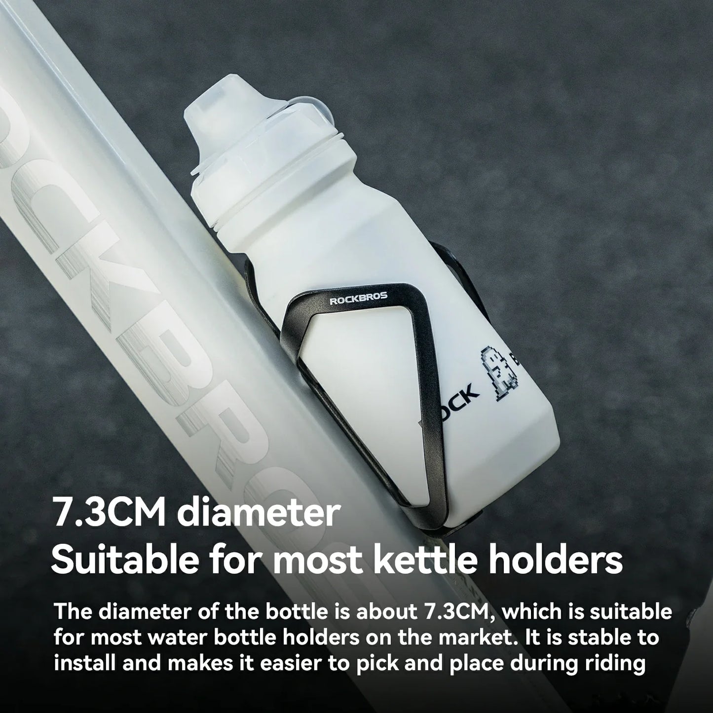 Skin-Feeling Bike Bottle with Pull-Top Lid – Lightweight Leakproof 600/750ml