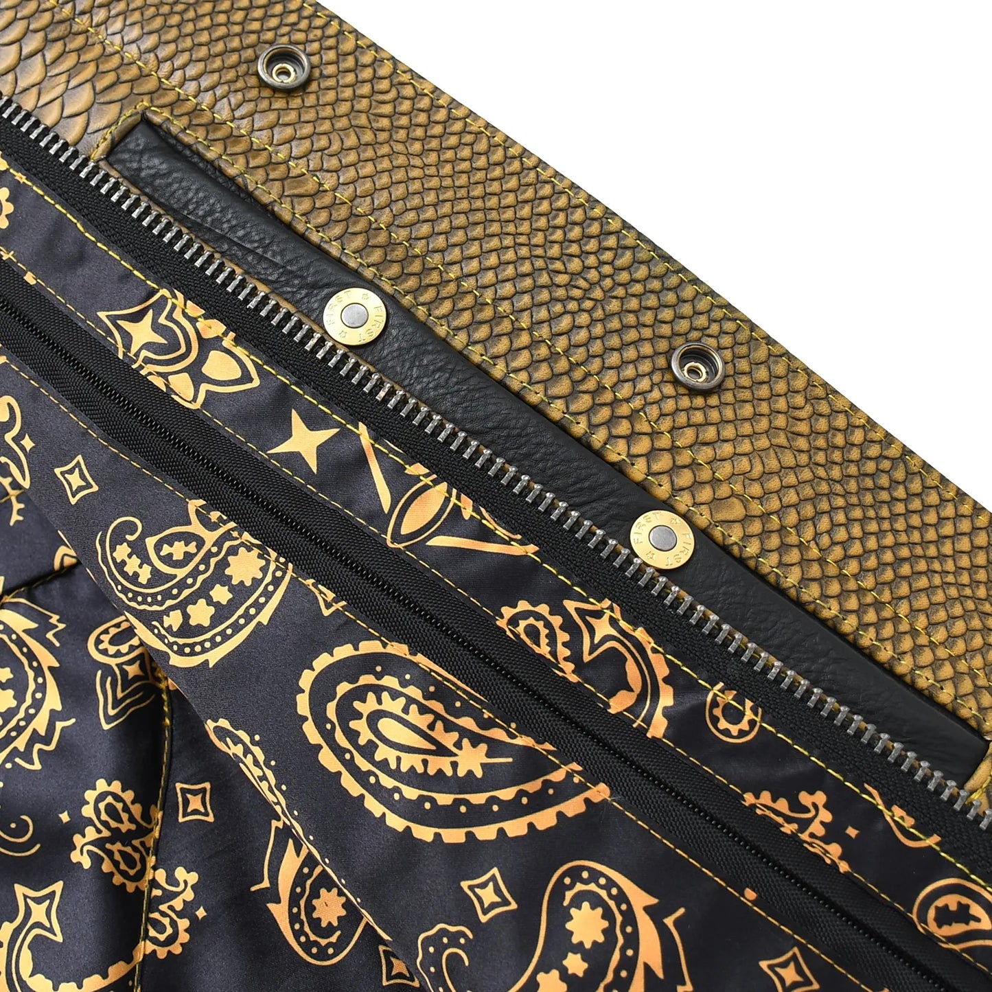 Kingsnake Men’s Motorcycle Leather Vest