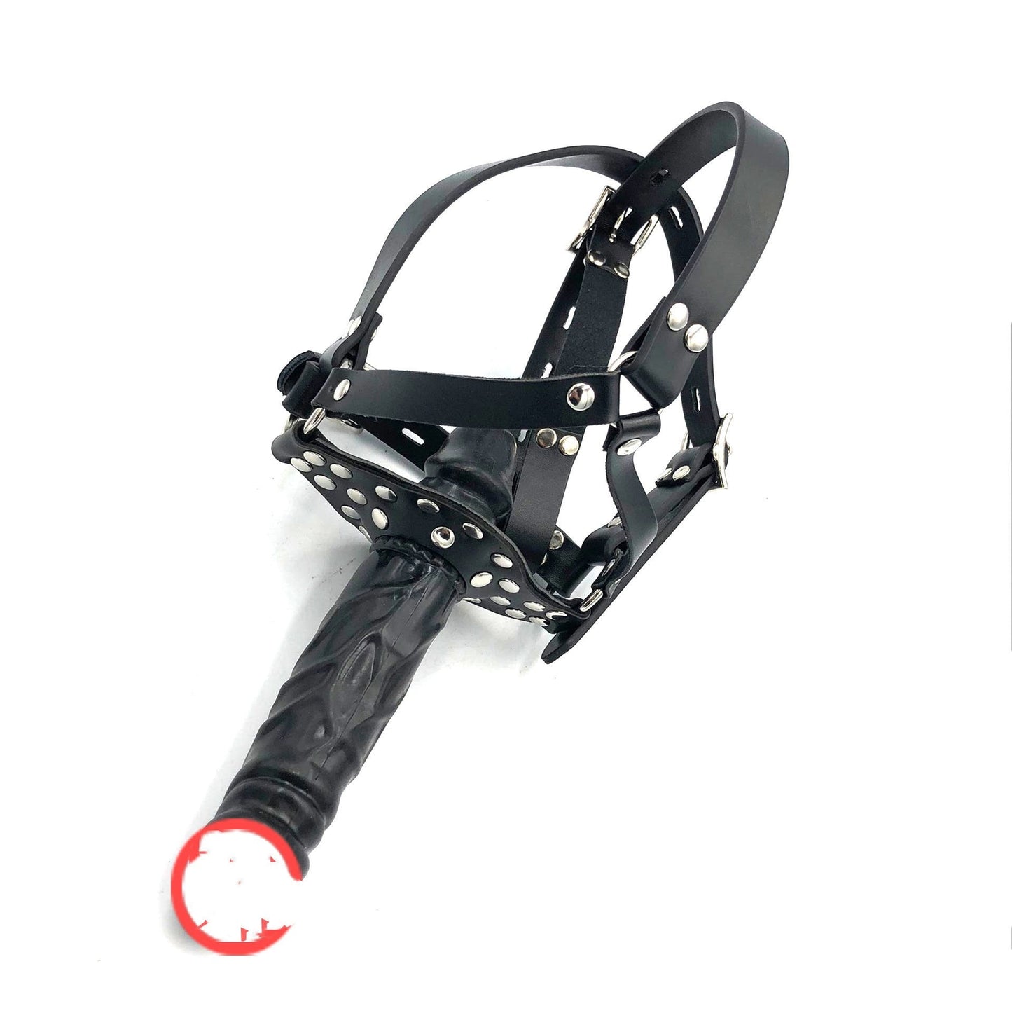 Horse Harness Type Double Head Dildo Ball Gag Women Wear