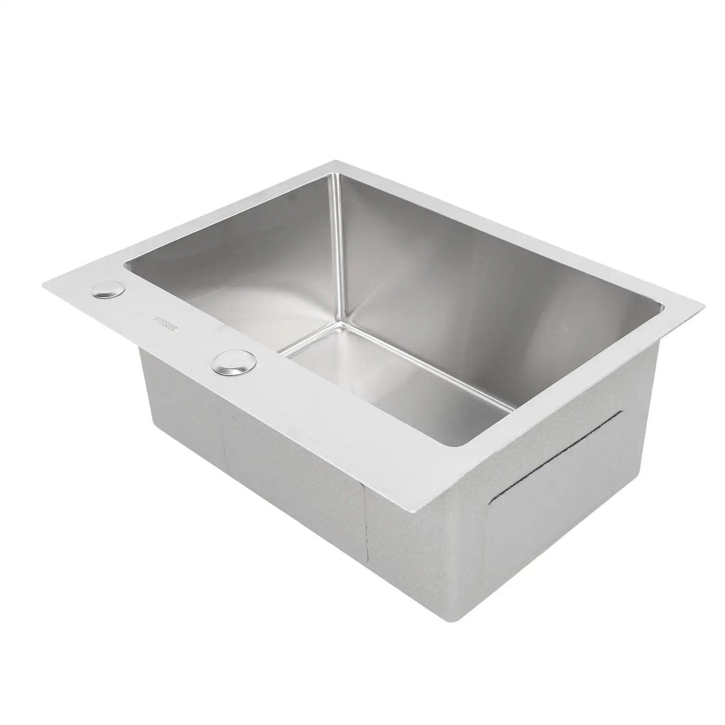 Single Basin Sink Set with Drainer, Stainless Steel Vegetable Washing Sink and Hose