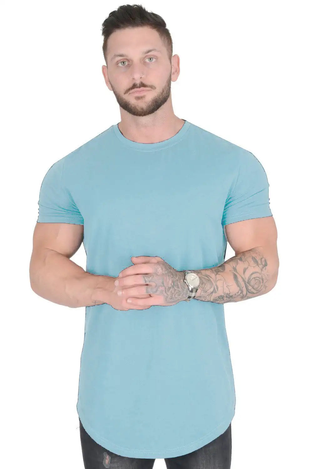 Men's Casual Short-sleeved Sports Fitness T-shirt