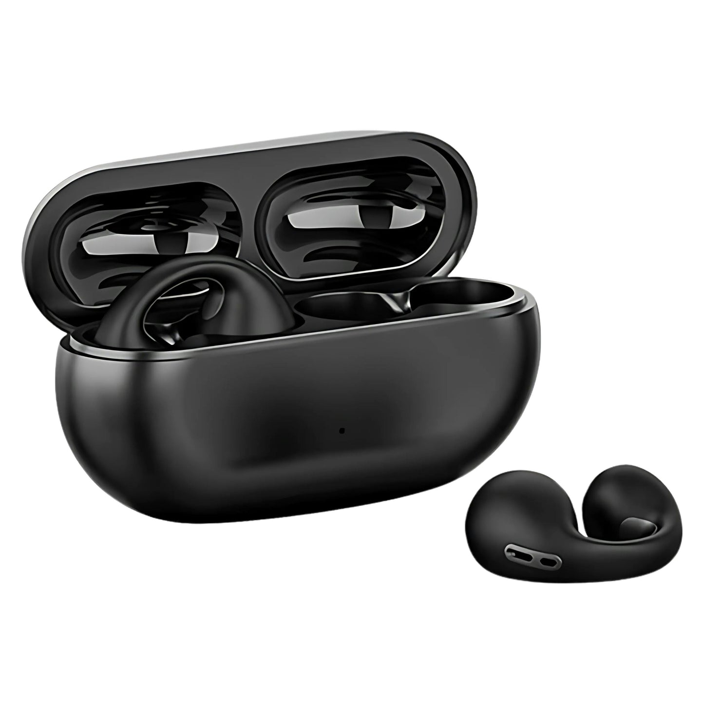 Wireless Bone Conduction Headphones – Waterproof Bluetooth Earphones with Ear Clip, Mini Open-Ear Design for Comfort and Clarity