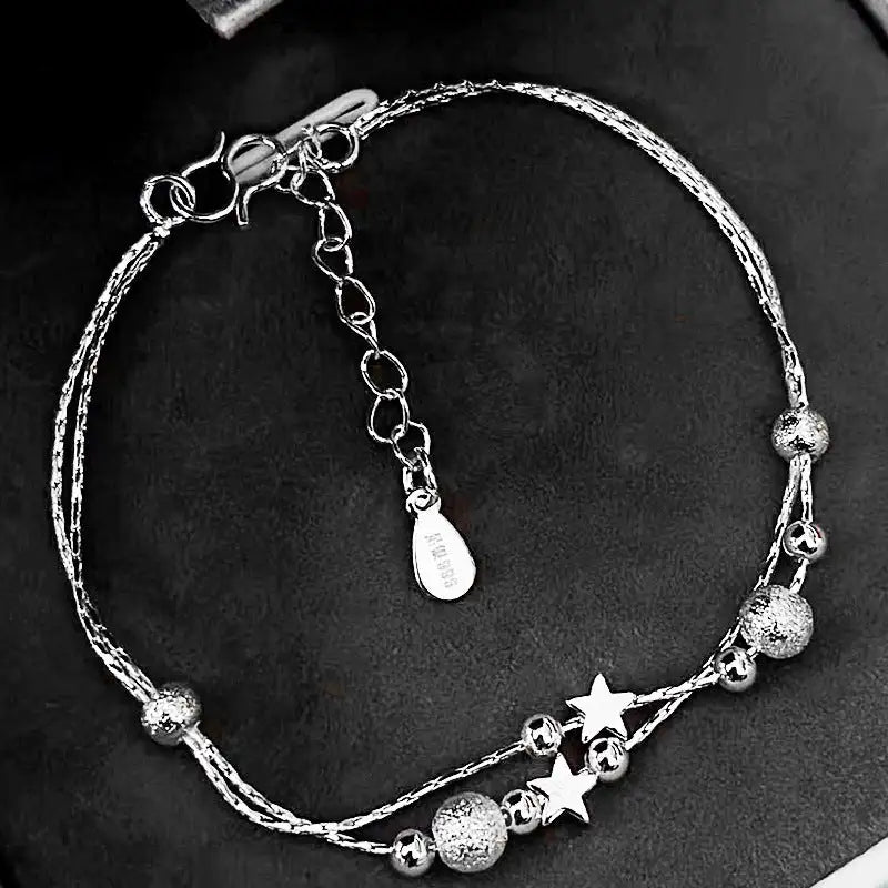 Design Double Circles Star Bracelet Female Fashion