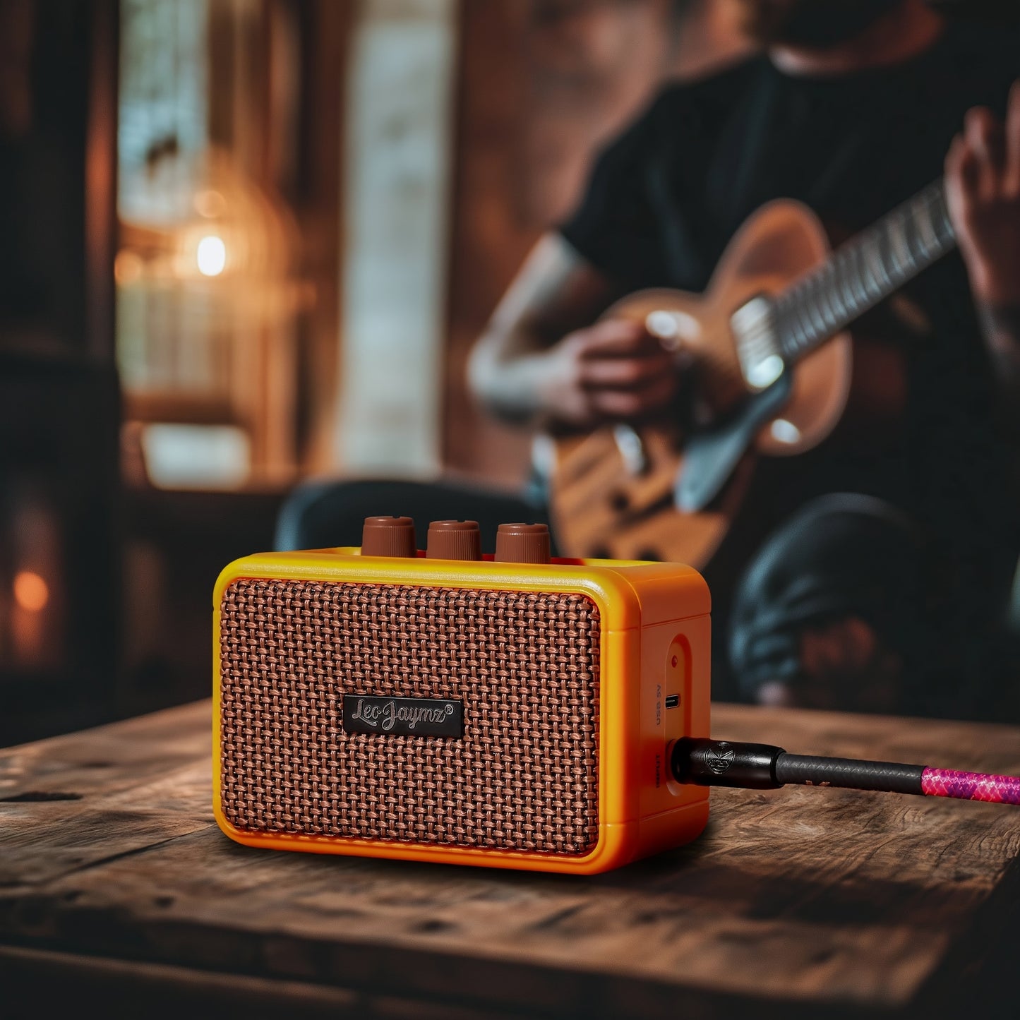 Leo Jaymz Electric Guitar Mini Amplifier - Portable 5W Practice Amp with Bluetooth Dual Speakers - Premium guitar amplifier from Lizard Vigilante - Just $42.99! Shop now at Lizard Vigilante