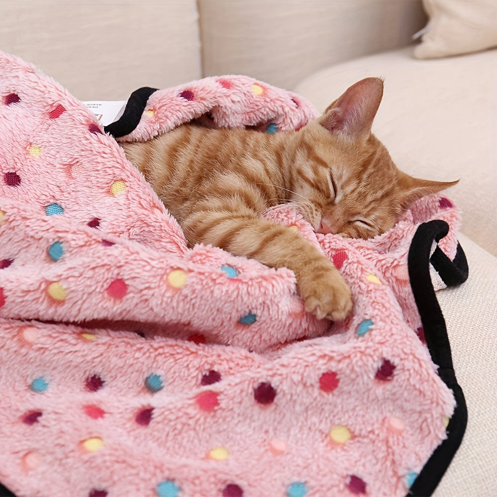 Pet Blanket Coral Velvet Flannel Dog Cat Quilt Dog Bed Mat Dog Blanket