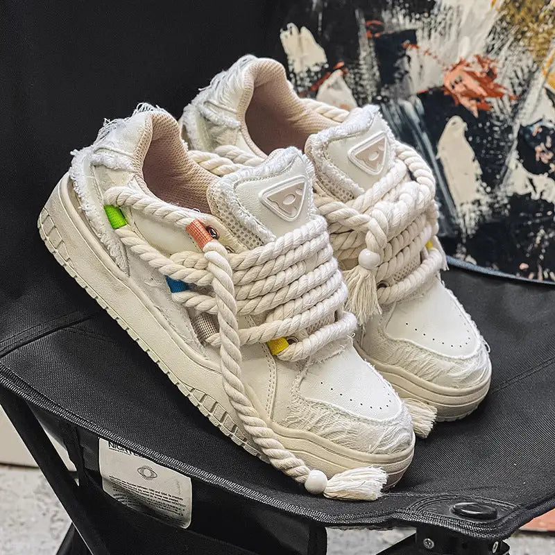 Fashion Hong Kong Style Retro Minority Men's Shoes