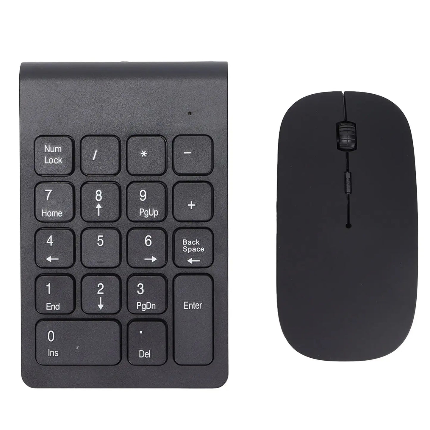 Number Pad Plug and Play 2.4GHz Wireless Technology 1200 DPI Sensitive Durable Number Pad Mouse Combo for Home Office