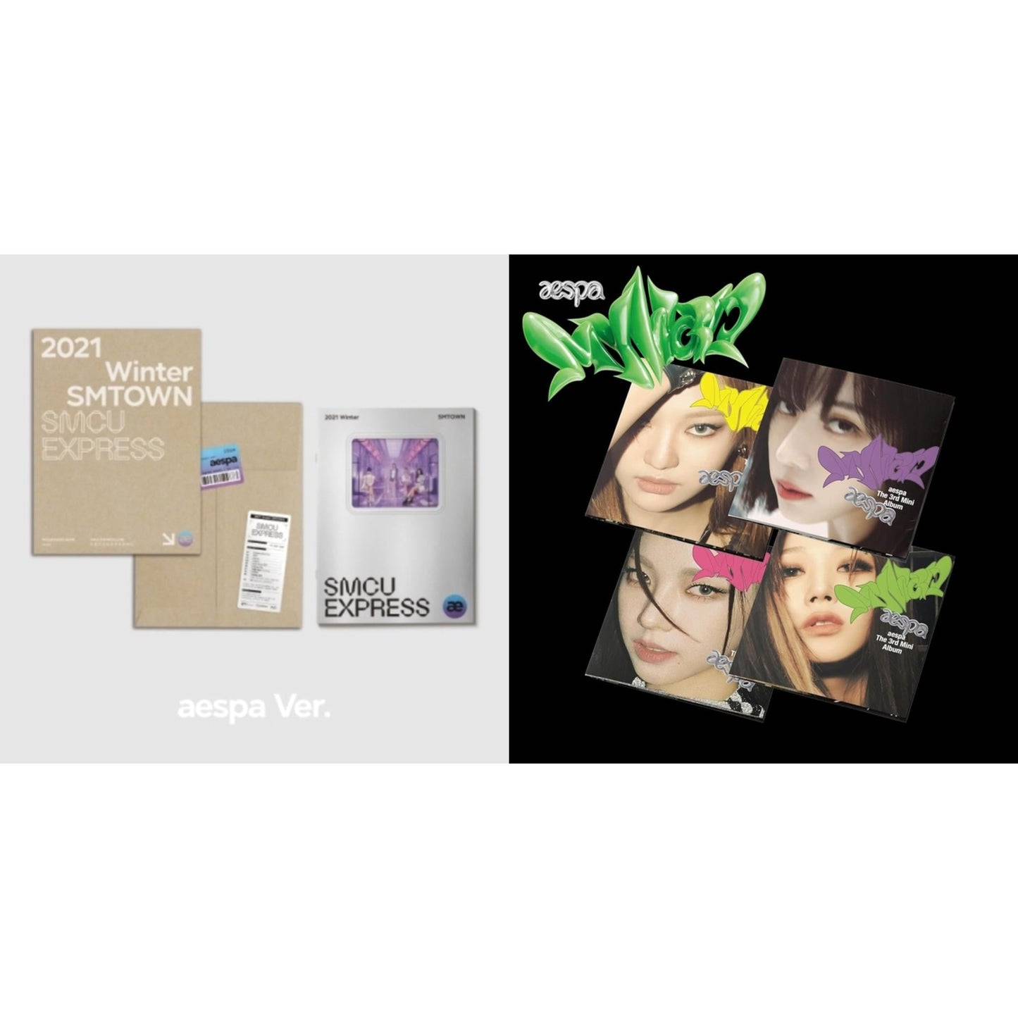 My World (3Rd Mini Album/Poster Version) & 2021 Winter Smtown: Smcu Exrpess (Aespa)