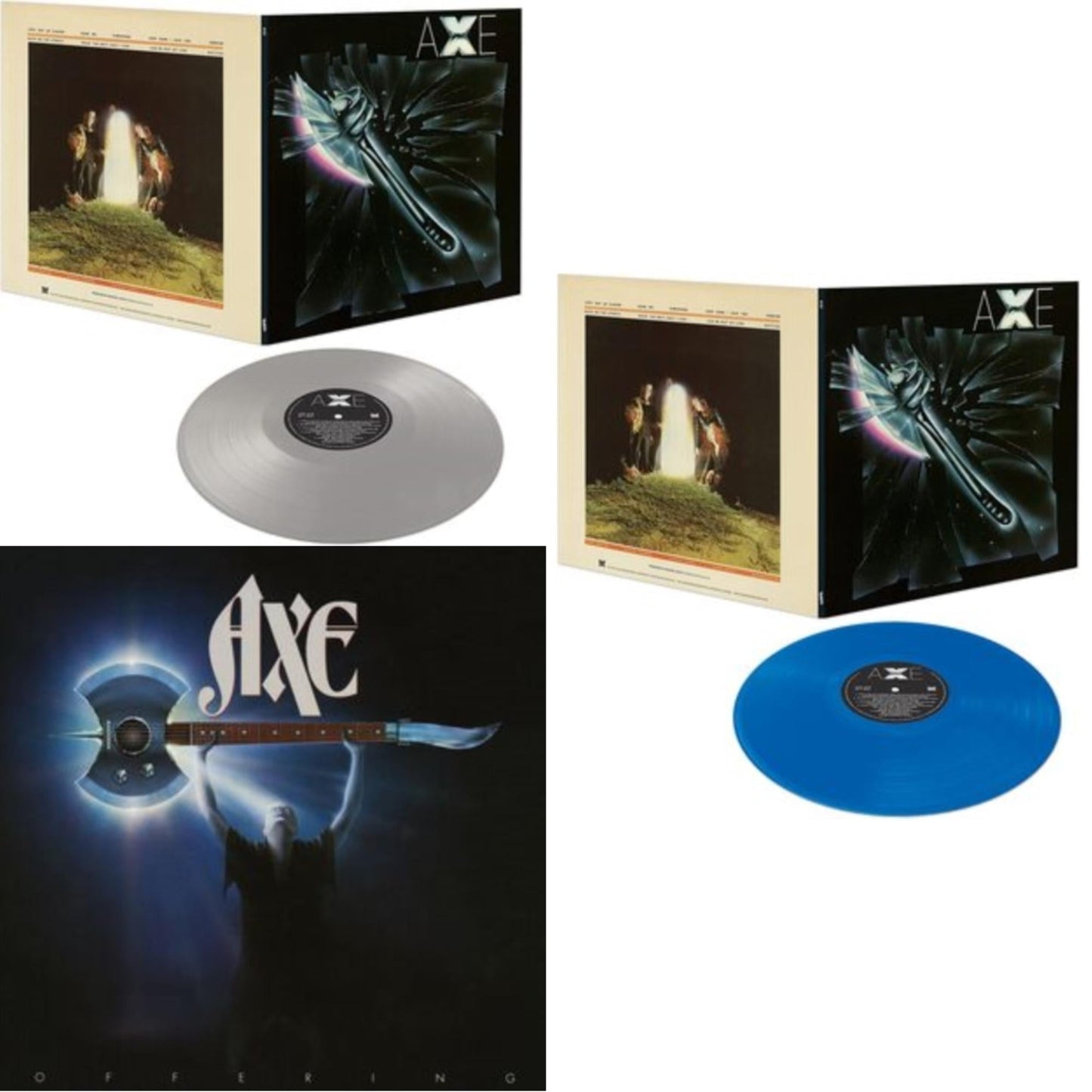 Axe (Silver LP Vinyl) & Axe (Translucent Blue LP Vinyl) & Offering
