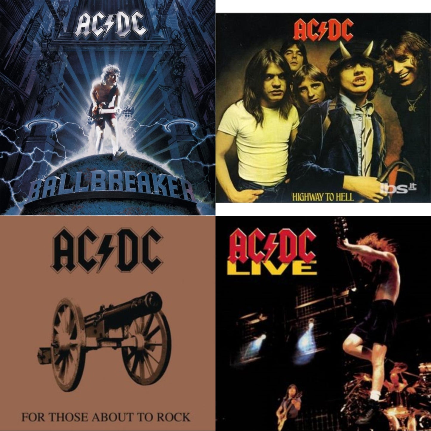 Highway To Hell & For Those About To Rock & Live & Ballbreaker