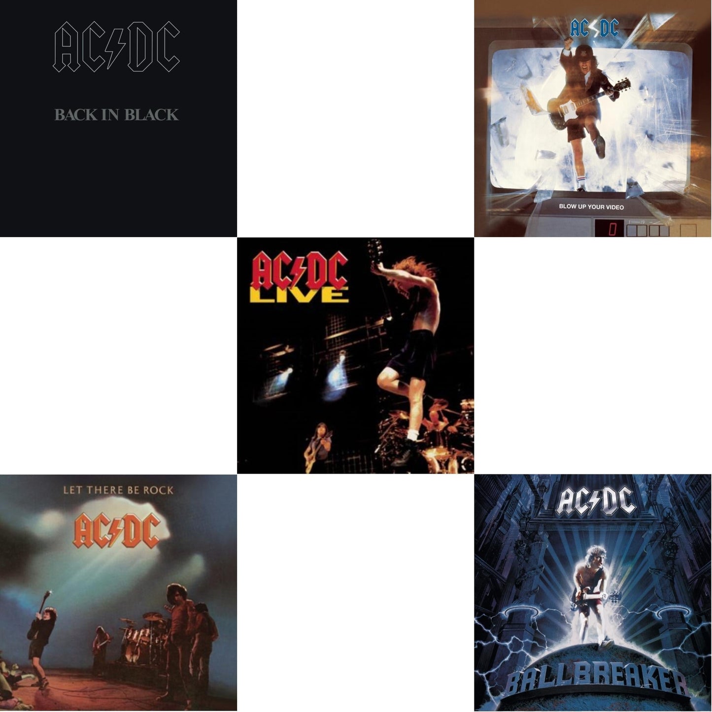 Let There Be Rock & Back In Black & Live & Ballbreaker & Blow Up Your Video