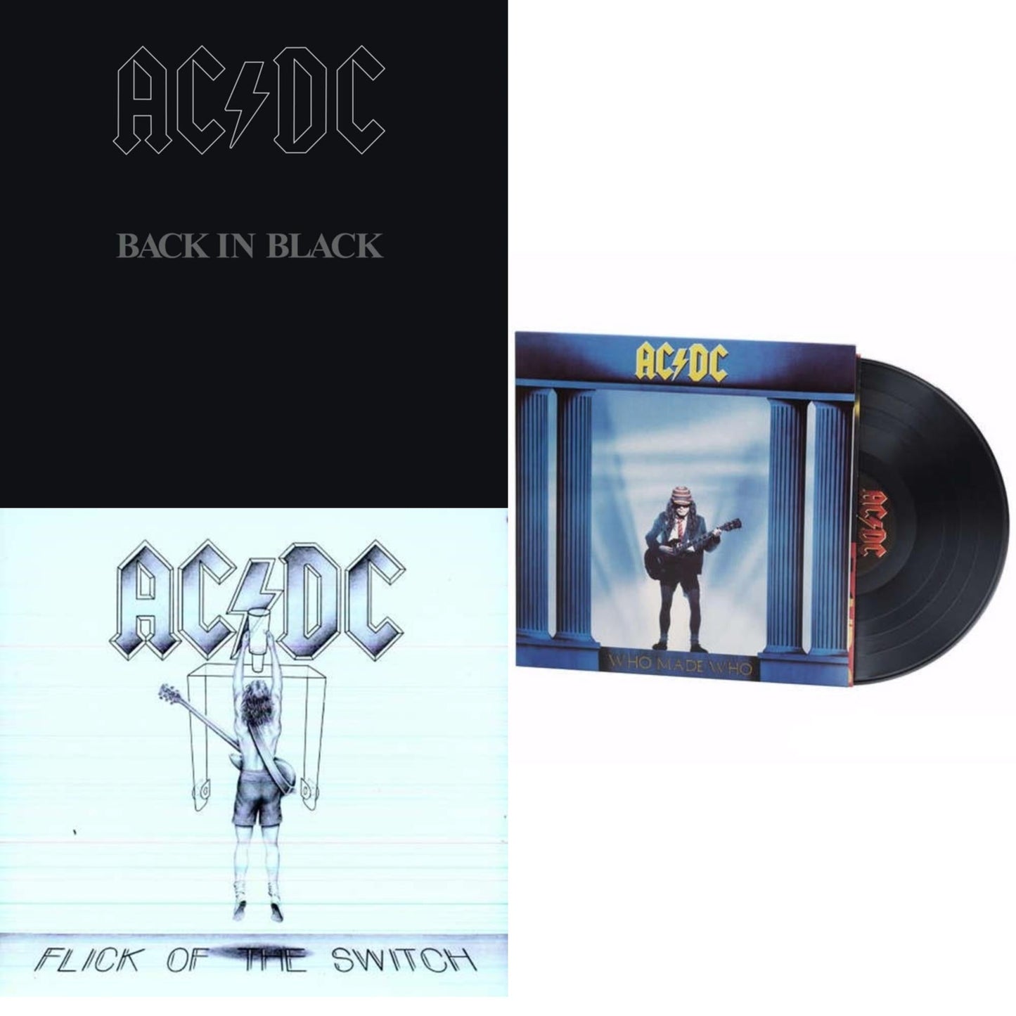 Back In Black (180G) & Flick Of The Switch (180G) & Who Made Who (180G)