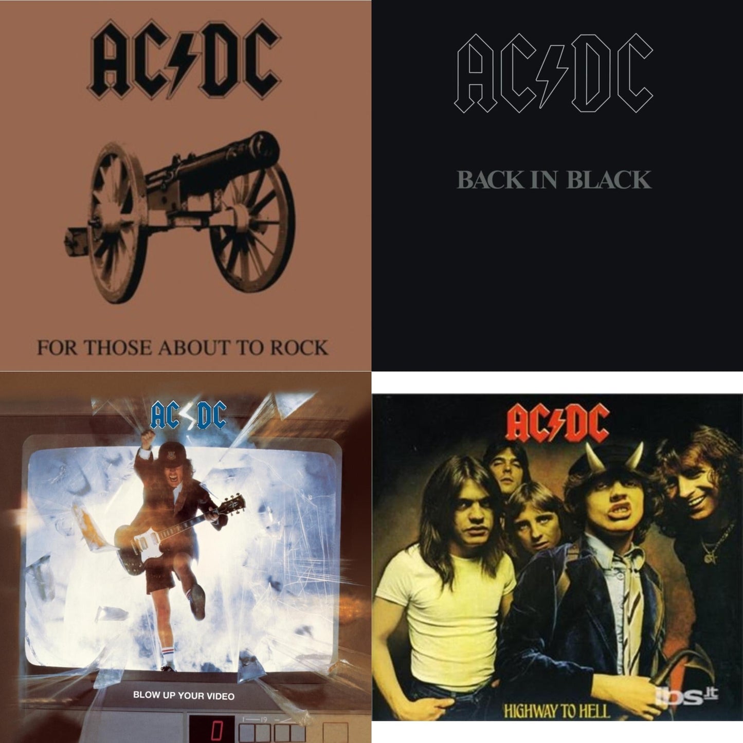 Highway To Hell & Back In Black & For Those About To Rock & Blow Up Your Video