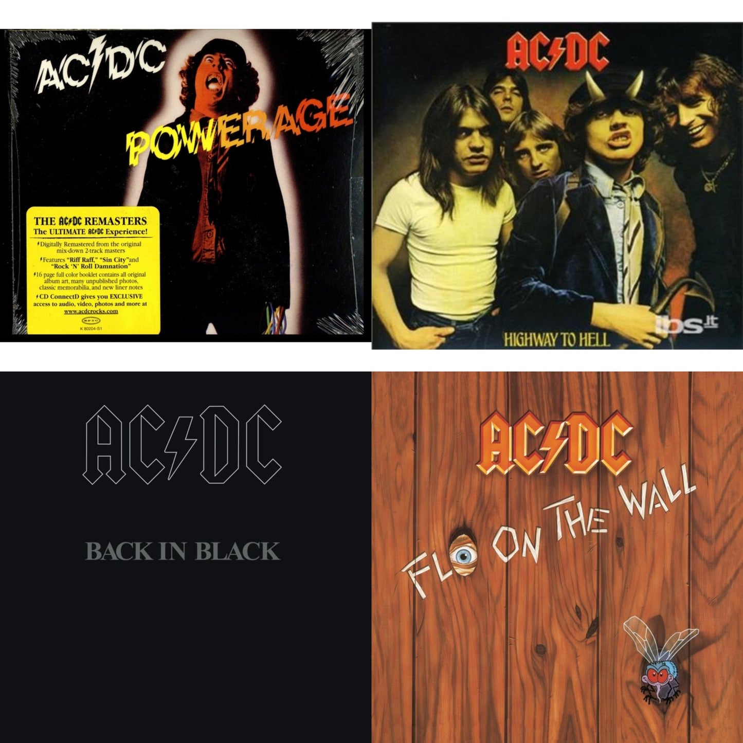 Powerage & Highway To Hell & Back In Black & Fly On The Wall
