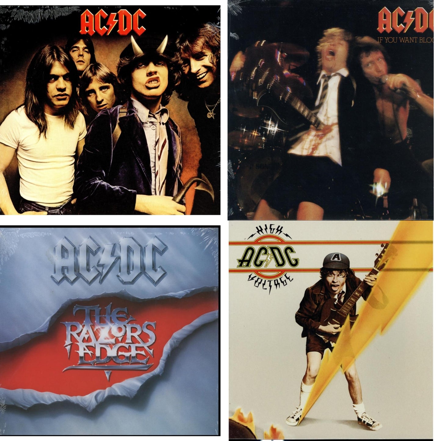 High Voltage (180G) & If You Want Blood You've Got It (180G) & Highway To Hell (180G) & Razor’S Edge (180G)