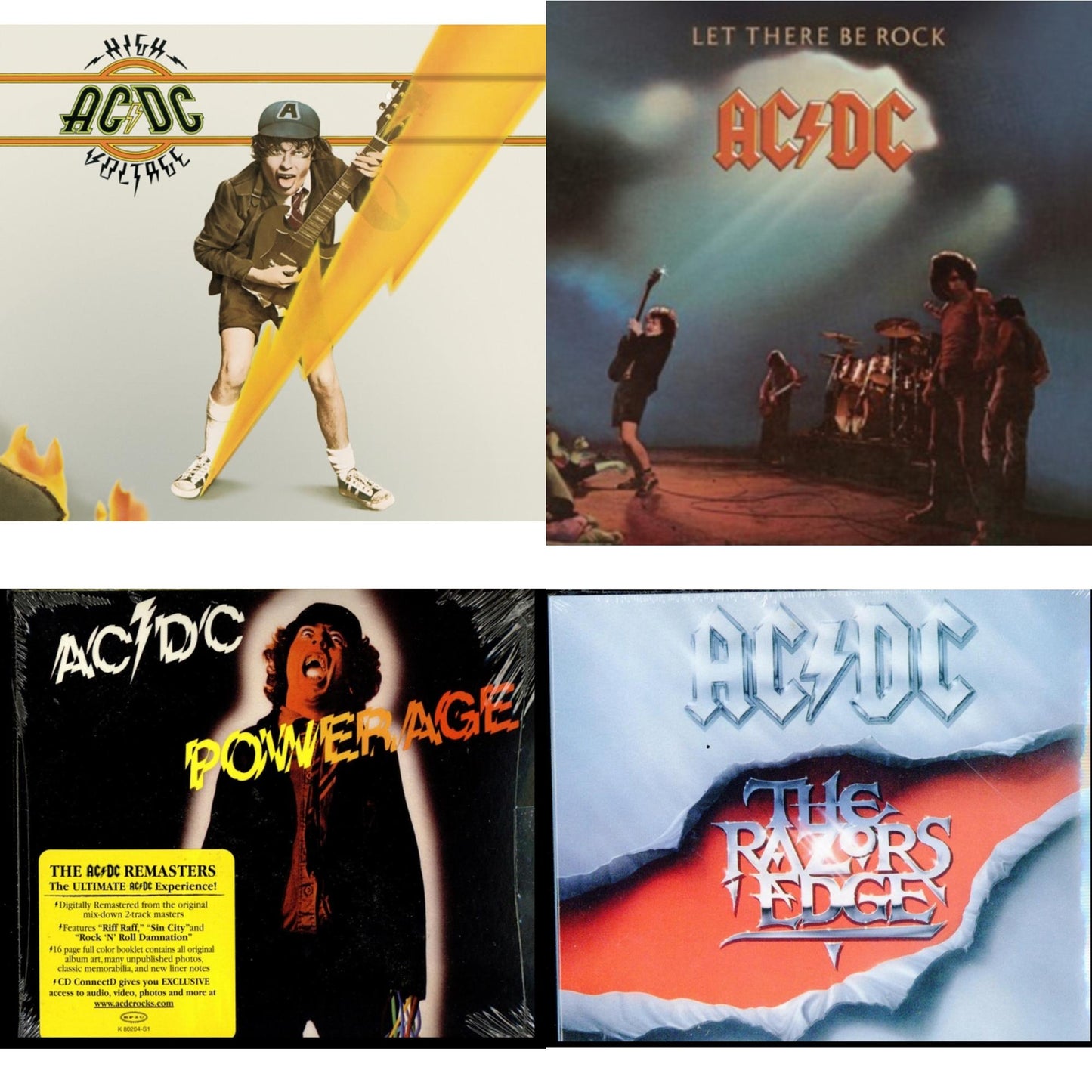 High Voltage & Let There Be Rock & Powerage & Razor's Edge