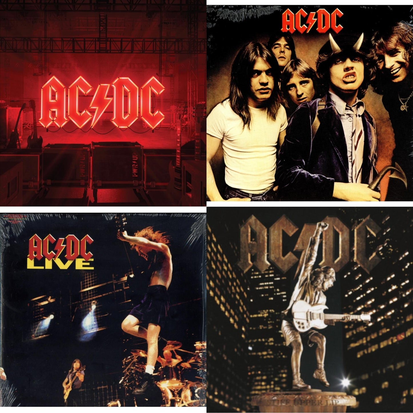 Power Up (180G/Gatefold Jacket/Inner Sleeve) & Highway To Hell (180G) & Live (2LP/180G) & Stiff Upper Lip (180G)