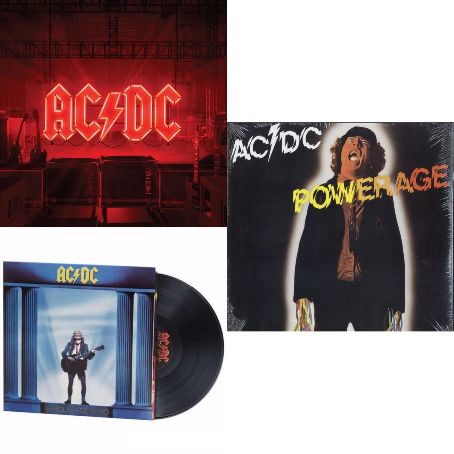 Power Up (180G/Gatefold Jacket/Inner Sleeve) & Powerage (180G) & Who Made Who (180G)