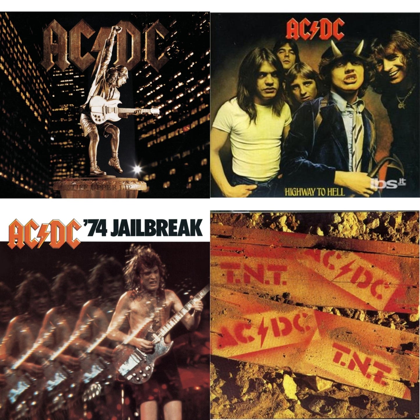 74 Jailbreak & Highway To Hell & Tnt & Stiff Upper Lip