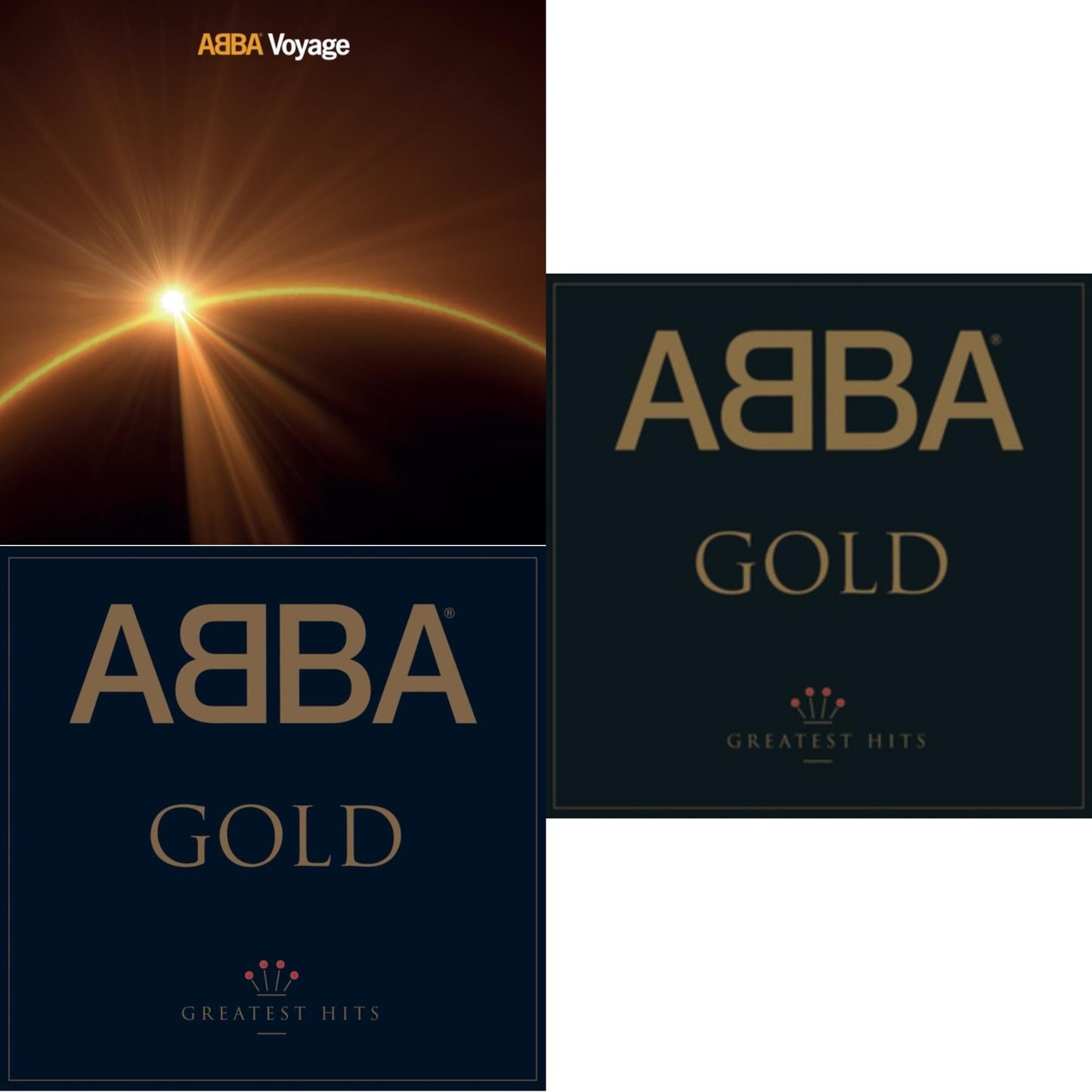 Abba - Gold (2LP) & Voyage & Gold - Greatest Hits (Gold Vinyl/2LP)