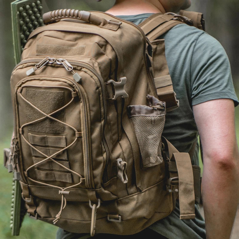 LQARMY 65L Tactical Expandable Warpack – Heavy-Duty Military Grade MOLLE Rucksack for Apocalypse-Ready Hiking, Camping, Travel & Combat - Premium bag from dsers - Just $80.99! Shop now at Lizard Vigilante