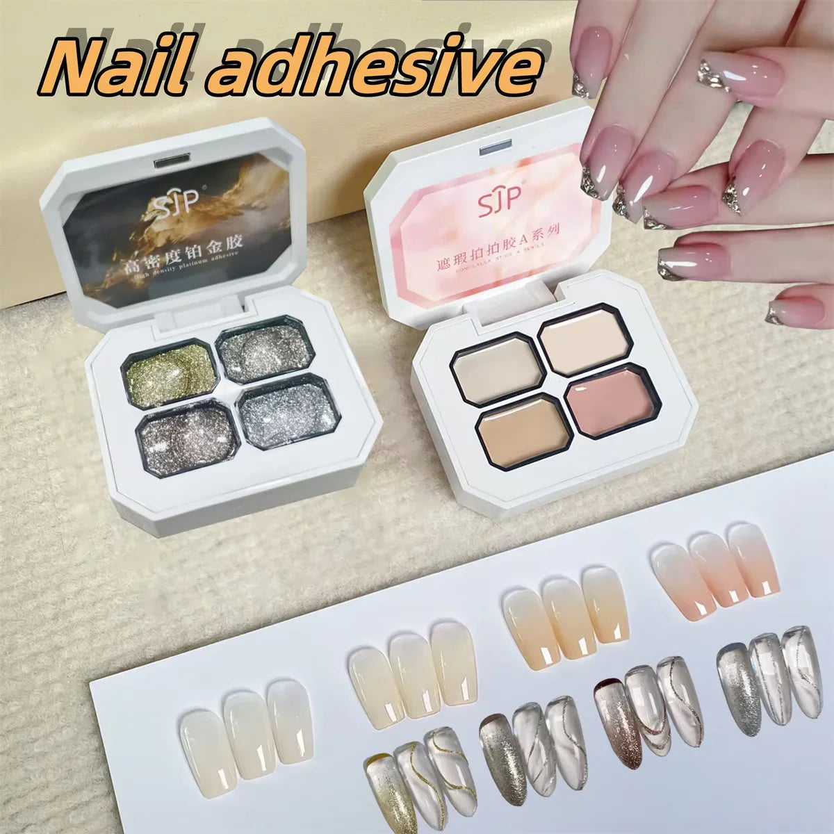 4 Colors Solid Nail Polish Palette Peelable UV/LED Polish Lacquer Salon Gel Nail Art Varnish Thanksgiving Gifts