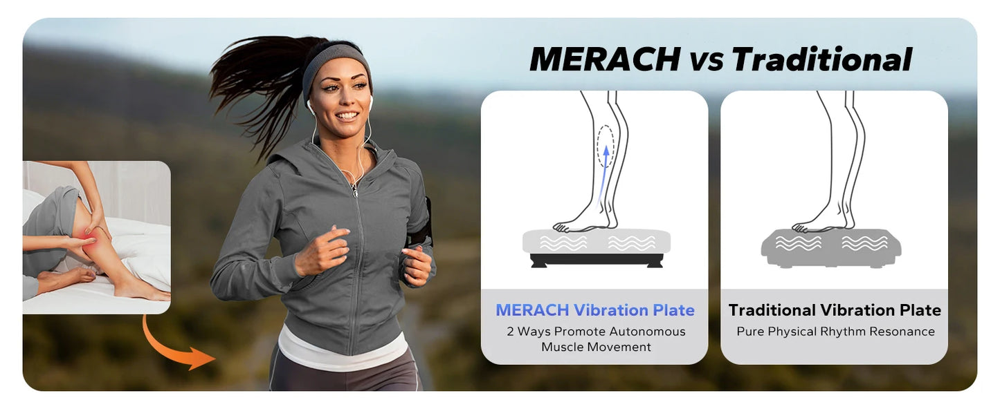 MERACH EMS Vibration Plate Beast — Crush Fat, Pain & Sleep Like a Rockstar with 99 Speeds & Muscle-Blasting EMS Power - Premium vibration exercise machine from dsers - Just $164.99! Shop now at Lizard Vigilante