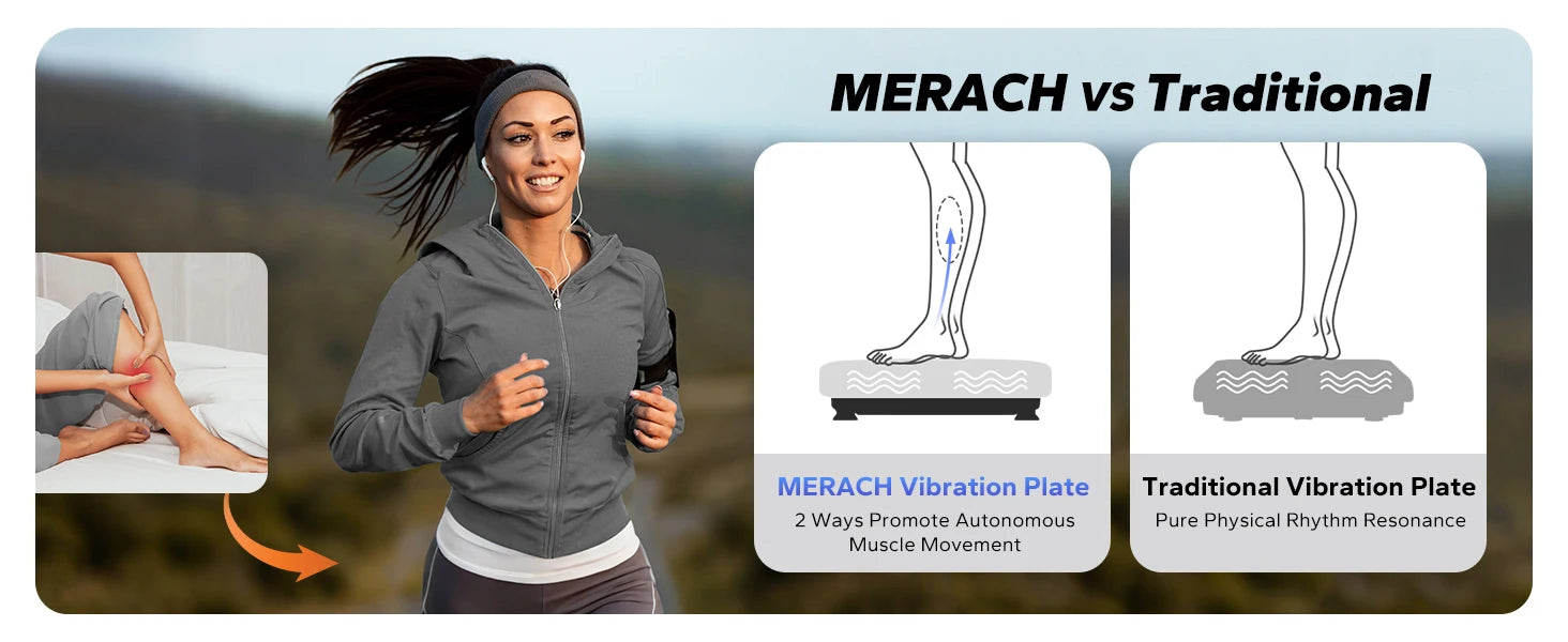 MERACH EMS Vibration Plate Beast — Crush Fat, Pain & Sleep Like a Rockstar with 99 Speeds & Muscle-Blasting EMS Power - Premium vibration exercise machine from dsers - Just $164.99! Shop now at Lizard Vigilante