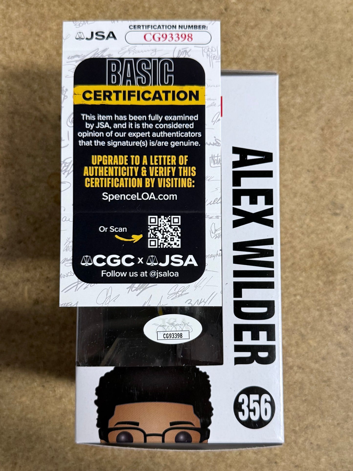 Rhenzy Feliz Signed Marvel Runaways Alex Wilder Funko Pop! #356 With JSA COA