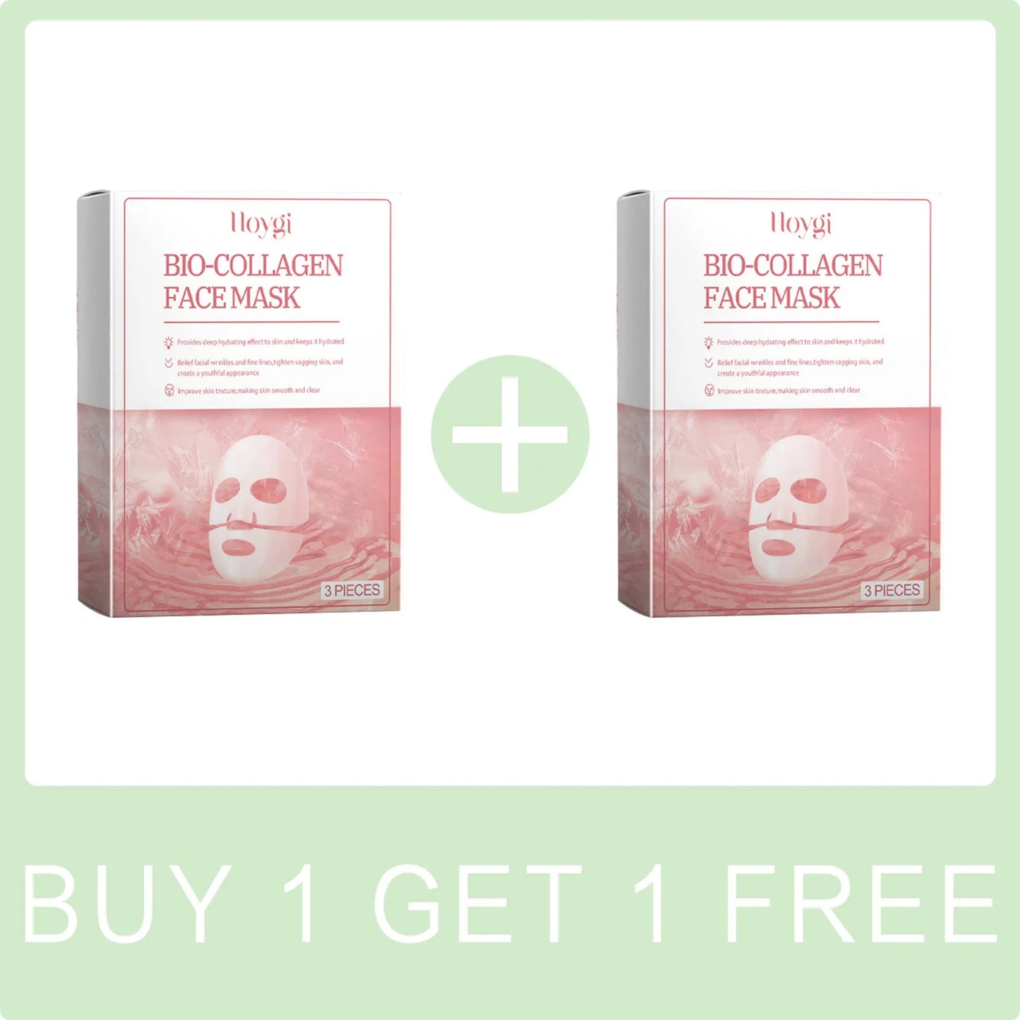 Bio-Collagen Real Deep Mask Hydrolyzed Collagen Soluble Rejuvenation Pore Shrinking  Brightening Refresh Moisturizing Sheet Mask