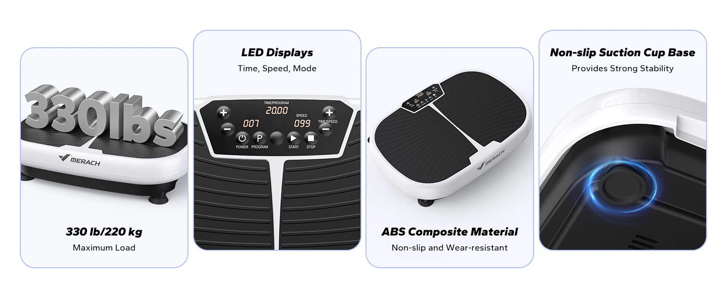 MERACH EMS Vibration Plate Beast — Crush Fat, Pain & Sleep Like a Rockstar with 99 Speeds & Muscle-Blasting EMS Power - Premium vibration exercise machine from dsers - Just $164.99! Shop now at Lizard Vigilante