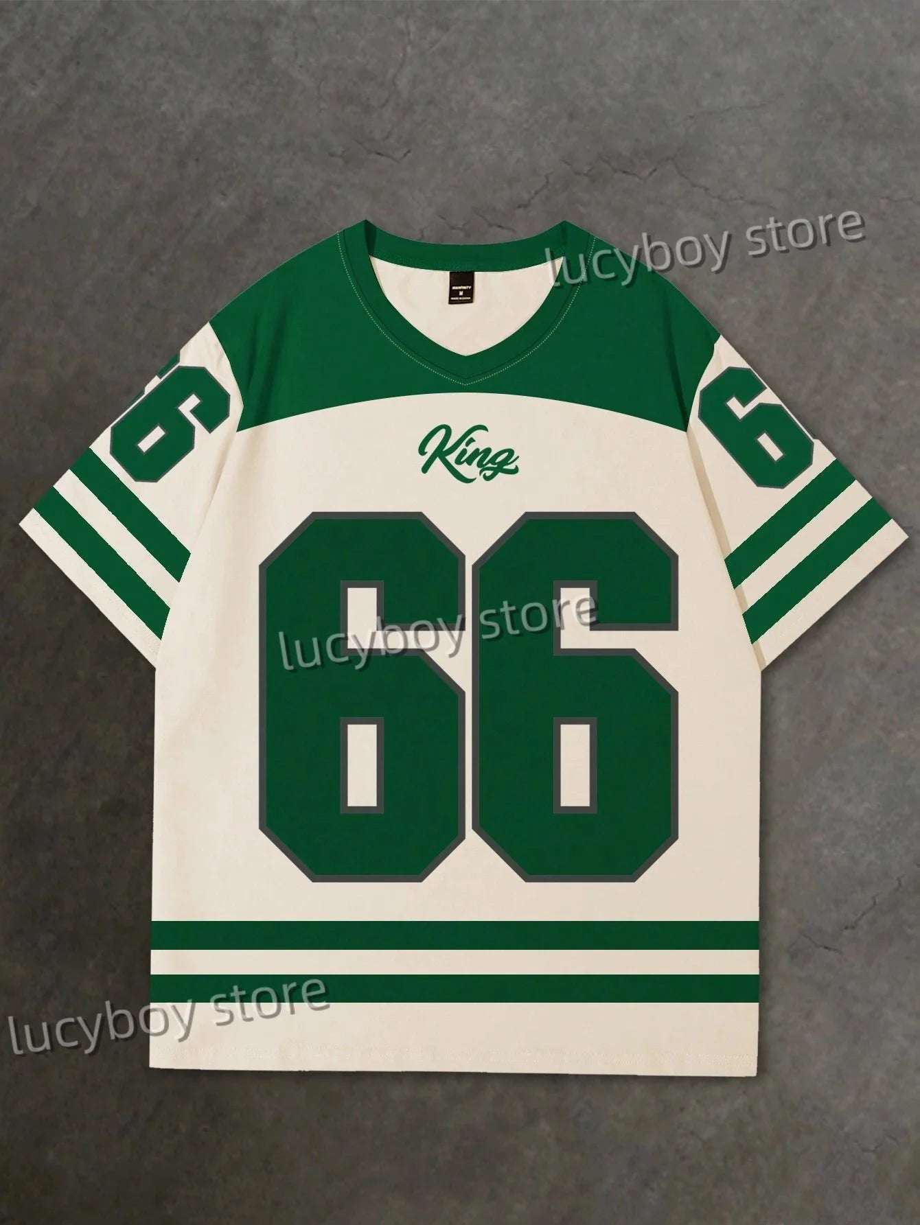 Mens 3D Numbers Printed Short Sleeve T Shirt Man V Neck Sportwear Brooklyn Racing Football Tee Vintage Casual Tops Men Clothes - Premium  from Lizard Vigilante - Just $12.99! Shop now at Lizard Vigilante