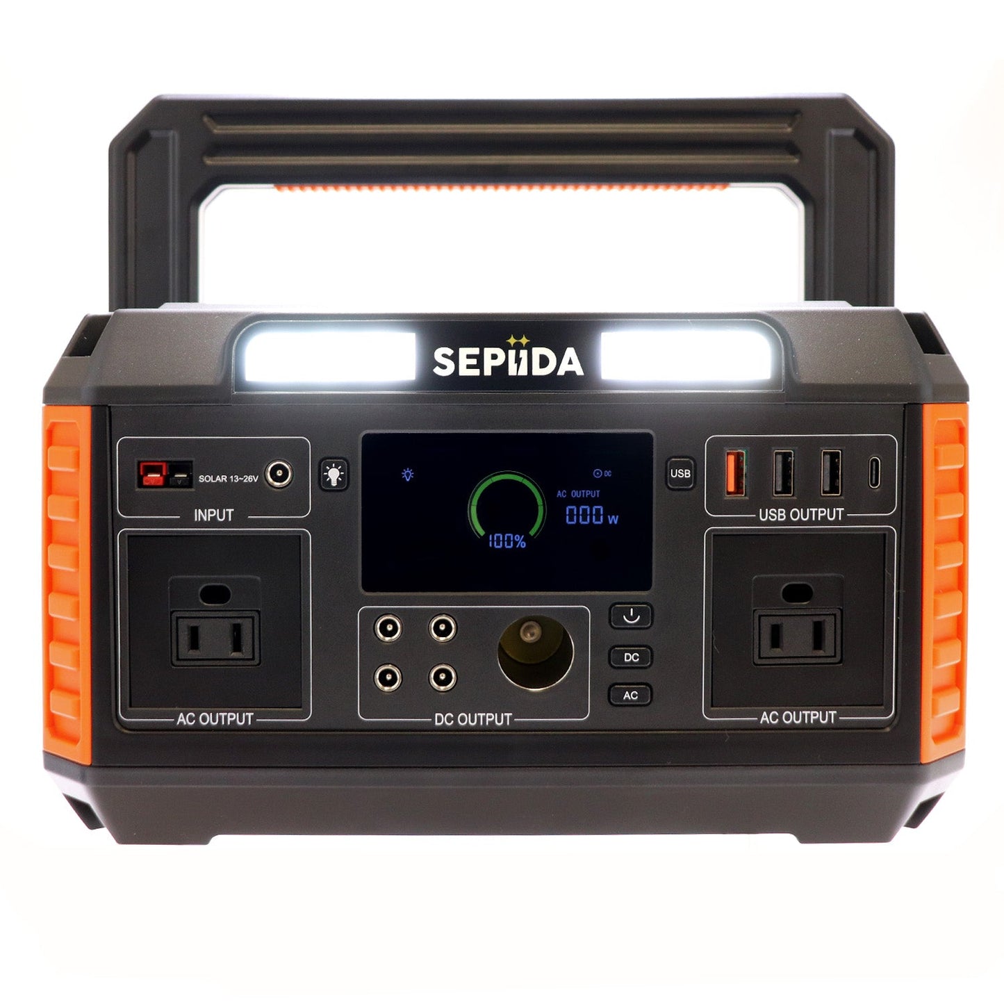 Portable LED Power Station SEPIIDA 600 Watt