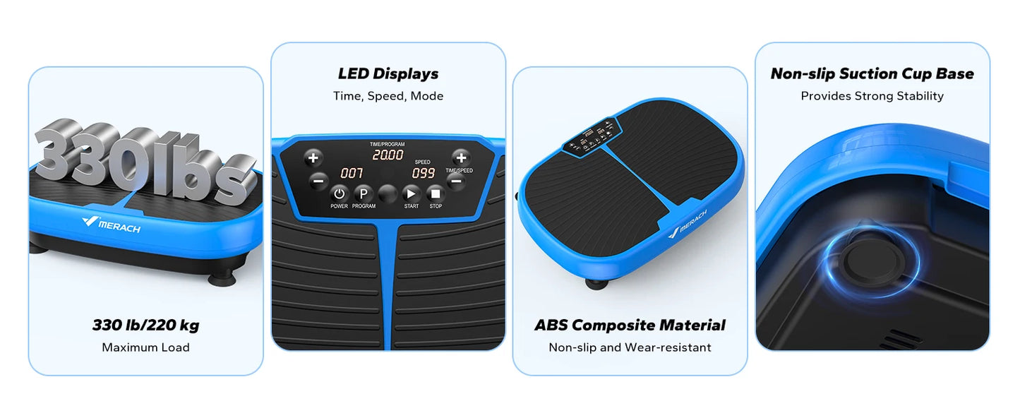 MERACH EMS Vibration Plate Beast — Crush Fat, Pain & Sleep Like a Rockstar with 99 Speeds & Muscle-Blasting EMS Power - Premium vibration exercise machine from dsers - Just $164.99! Shop now at Lizard Vigilante