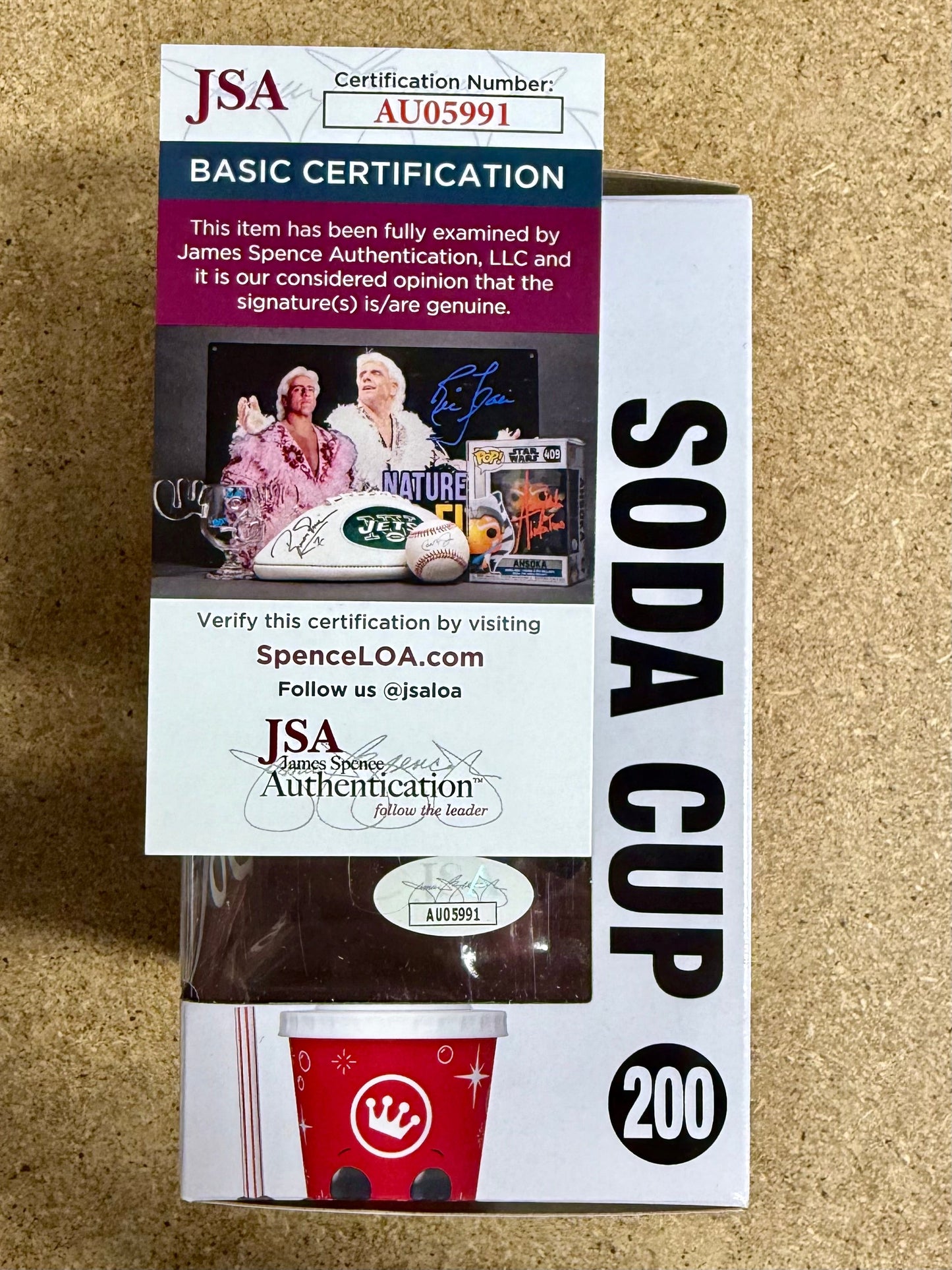 Geena Davis Signed Funko Pop! Movie Theaters Soda Cup #200 With JSA COA