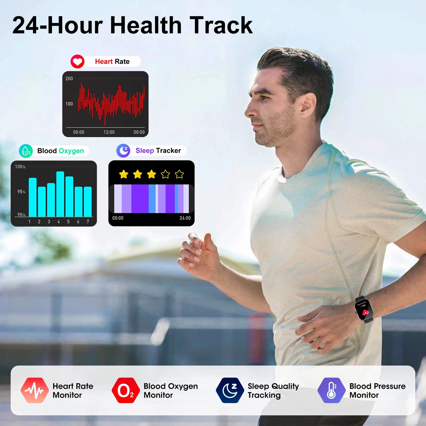 Karchilor Titan Edge Smartwatch 2.01-Inch Curved Screen – Bluetooth Calls, IP68, and Hardcore Fitness Tracking