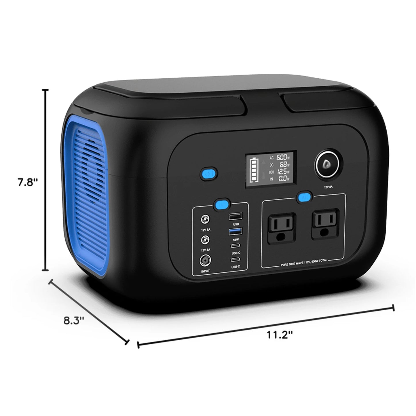 ⚡ SinKeu VoltRaid Portable Power Station — 600W / 300W / 200W / 120W Solar Generator Bank for Camping, Travel, RV & Chaos Survival