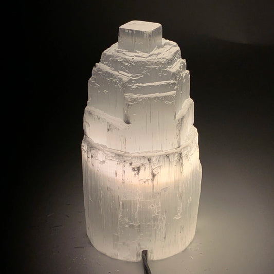 Selenite Crystal Lamp - Premium crystal lamp from dsers - Just $55.99! Shop now at Lizard Vigilante