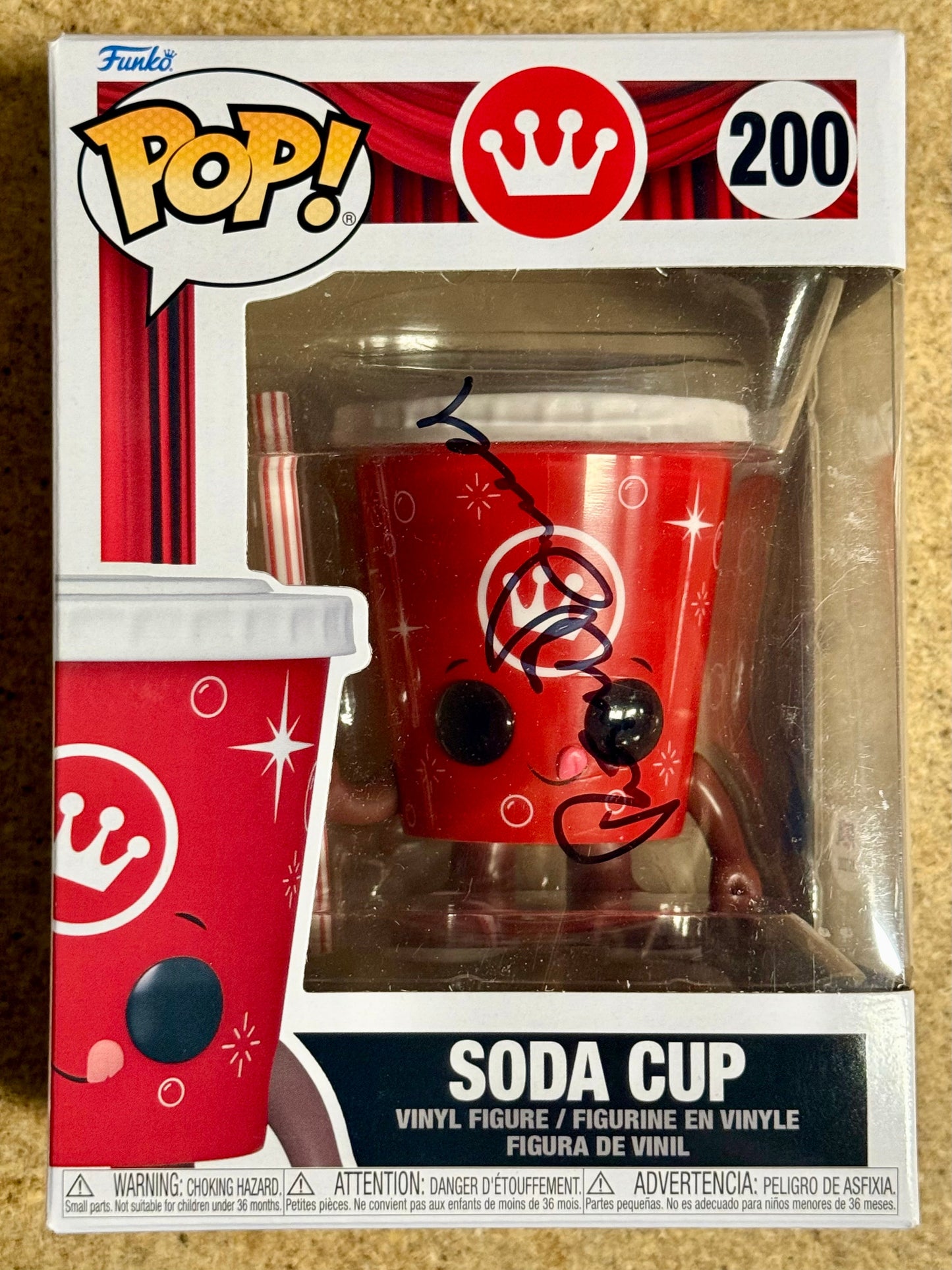 Rosie O’Donnell Signed Funko Pop! Movie Theaters Soda Cup #200 With PSA COA