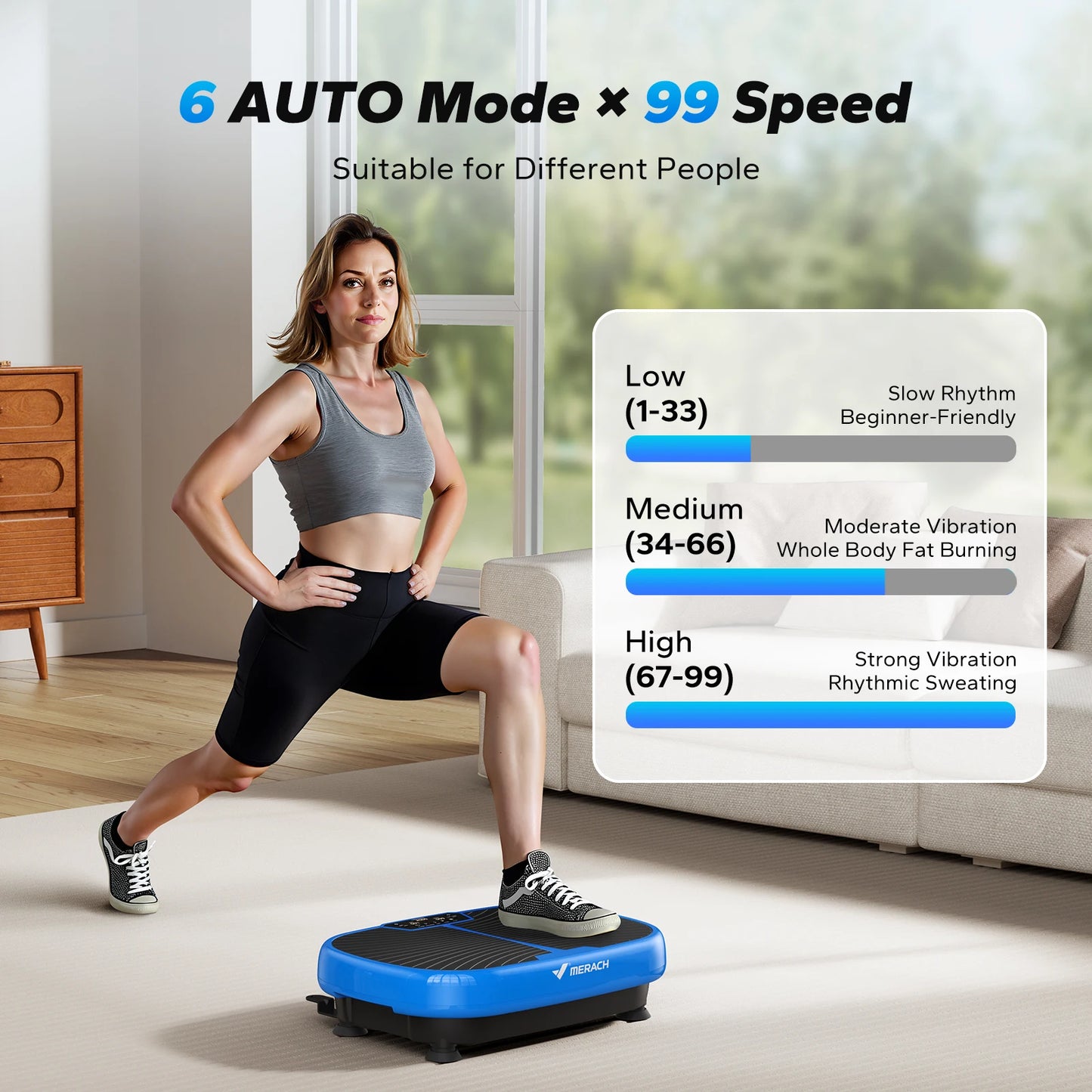 MERACH EMS Vibration Plate Beast — Crush Fat, Pain & Sleep Like a Rockstar with 99 Speeds & Muscle-Blasting EMS Power - Premium vibration exercise machine from dsers - Just $164.99! Shop now at Lizard Vigilante