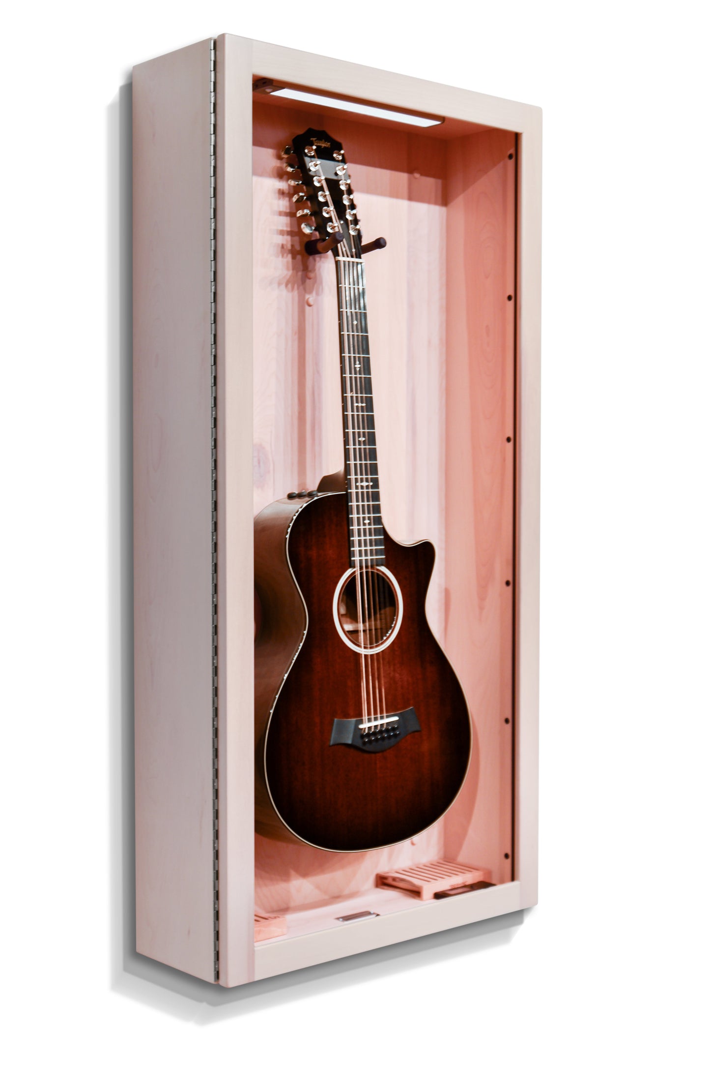 ClimaCase Rectangle Humidor - Birch with Campbell White Stain