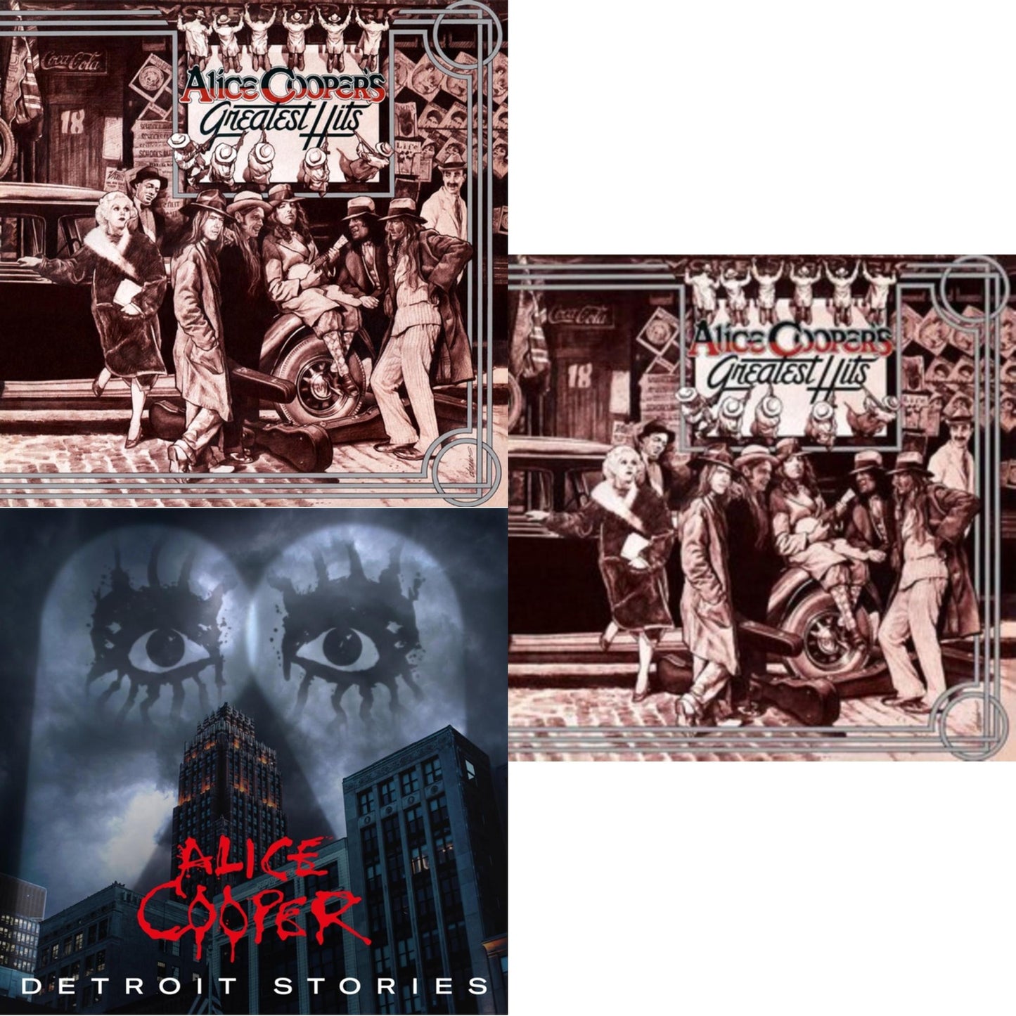 Alice Cooper - Alice Cooper's Greatest Hits (180G/Limited Halloween Edition) & Detroit Stories (2LP) & Alice Cooper's Greatest Hits (180G/Limited Anniversary Edition)