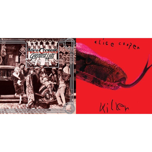 Alice Cooper - Alice Cooper's Greatest Hits (180G/Limited Halloween Edition) & Killer (180G/50Th Anniversary/Die Cut Gatefold/Calendar) - LP Vinyl Bundle