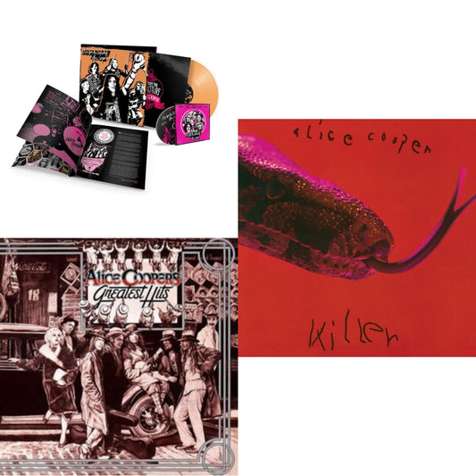 Live From The Astroturf (Apricoot LP Vinyl/DVD) & Killer (Expanded & Remastered/3LP) & Alice Cooper's Greatest Hits (180G/Limited Anniversary Edition)