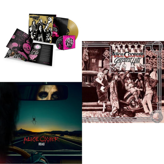 Live From The Astroturf (Gold LP Vinyl/DVD) & Road (Orange Marbled Vinyl/2LP/DVD) & Alice Cooper's Greatest Hits (180G/Limited Anniversary Edition)