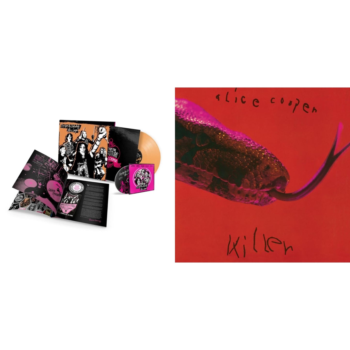 Alice Cooper - Live From The Astroturf (Apricoot LP Vinyl/DVD) & Killer (Expanded & Remastered/3LP)