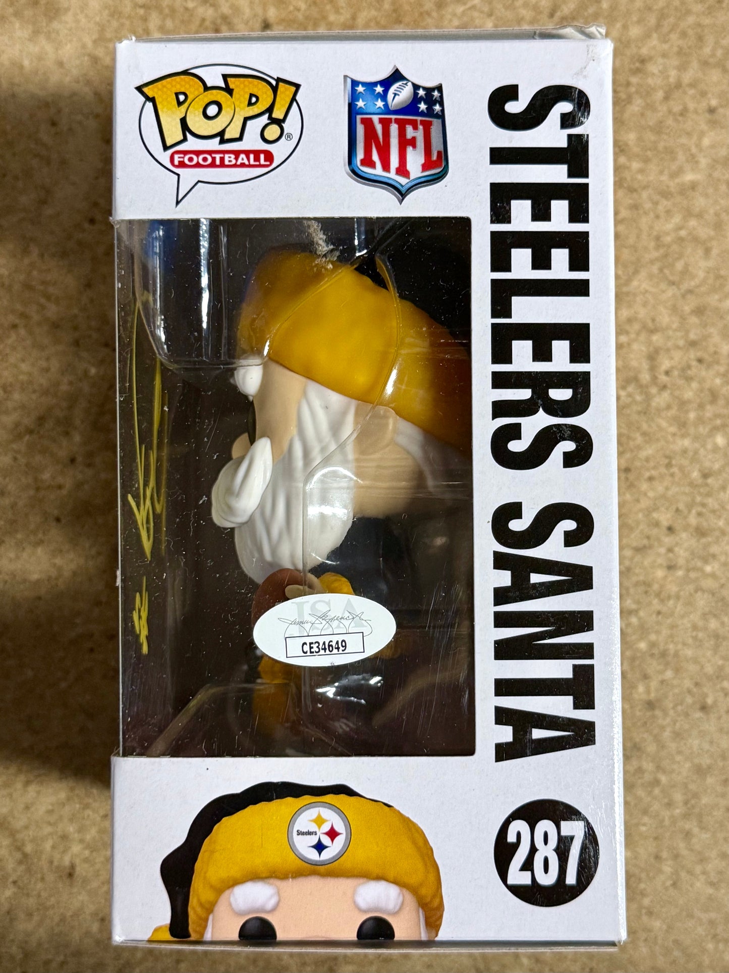 Mason Rudolph Signed NFL Pittsburgh Steelers Santa Funko Pop! #287 With JSA COA