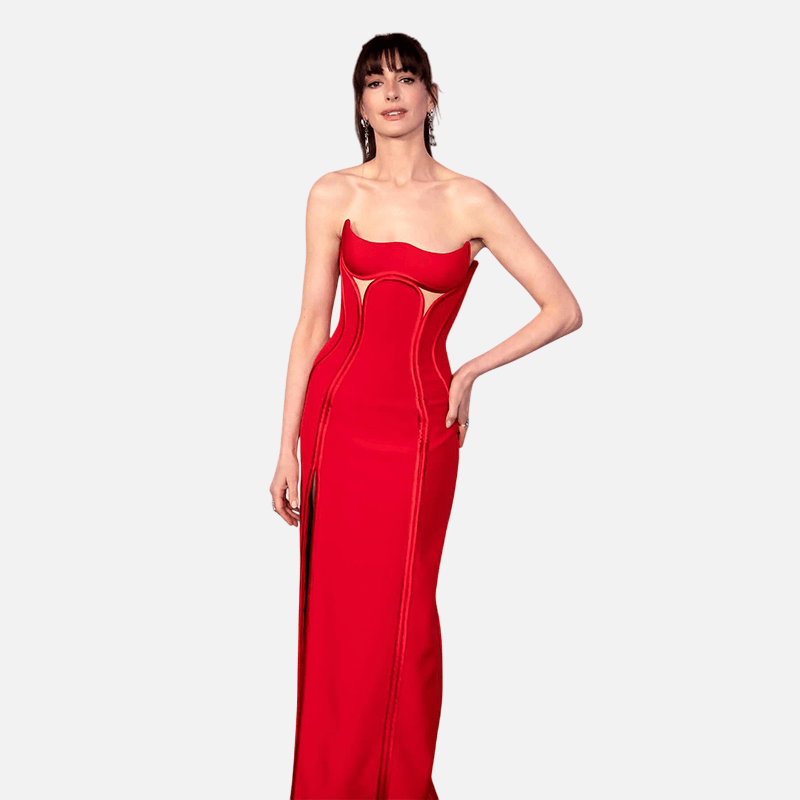 European Elegant Strapless :Sexy Long Dress